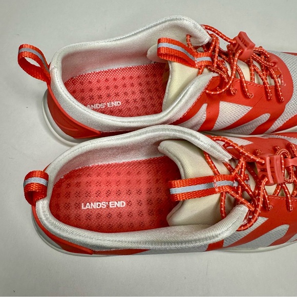 Land’s End Coral & White NatureTex Adjustable Water Sneaker Shoes - Picture 2 of 7
